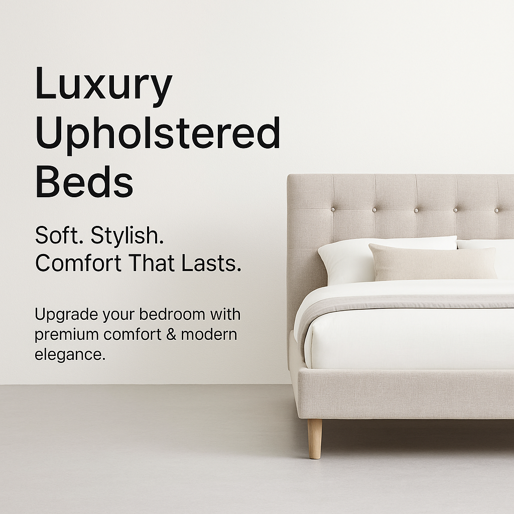 Upholstered bed - E-FURNITURE