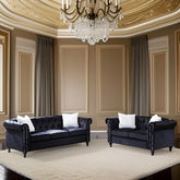 E-Furniture Shadow Ebony 3+2 Sofa Pack In Brown Colour