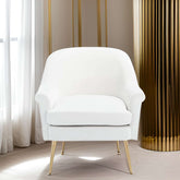 E- Furniture Tams Upholstered chair in White Color