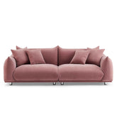Finesse Sofa Couch In Baby Pink Color by E-furniture
