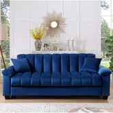 E-Furniture Trello Sofa Cum Bed | Sofa Cum Bed In Blue Color
