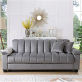 E-Furniture Trello Sofa Cum Bed | Sofa Cum Bed In Grey Color