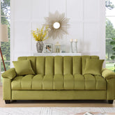 E-Furniture Trello Sofa Cum Bed | Sofa Cum Bed In Green Color