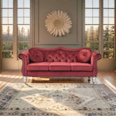 E-Furniture Marilyn Chesterfield Couch 3 Seater Couch In MultiColour - E-FURNITURE