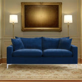 E-Furniture Philadelphia Couch | 5 Seater Couch In Blue Colour - E-FURNITURE