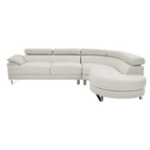 Adobe Lounger Sofa Set in White Color by E-furniture