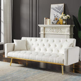Ivory Dream | Convertible Tufted Sofa Cum Bed