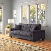E-Furniture Blender Sofa Cum Bed | Sofa Cum Bed In Grey Color