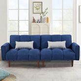 E-Furniture Kaspersky Sofa Cum Bed | Sofa Cum Bed In Blue Color