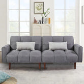 E-Furniture Kaspersky Sofa Cum Bed | Sofa Cum Bed In Grey Color