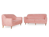 Blush Serenity | Marlowe Modern 3+2 Sofa Set, Soft Pink