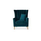 Teal Oasis | Nova High-Back Armchair, Teal
