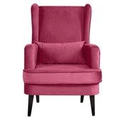 Blush Serenity | Reverie High-Back Wing Chair, Rose Pink