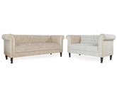 Beige Elegance | Luxe 3+2 Sofa Set, Soft Beige