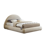 E-Furniture | Coastal Retreat Upholstered Full Size Bed, Ocean Mist