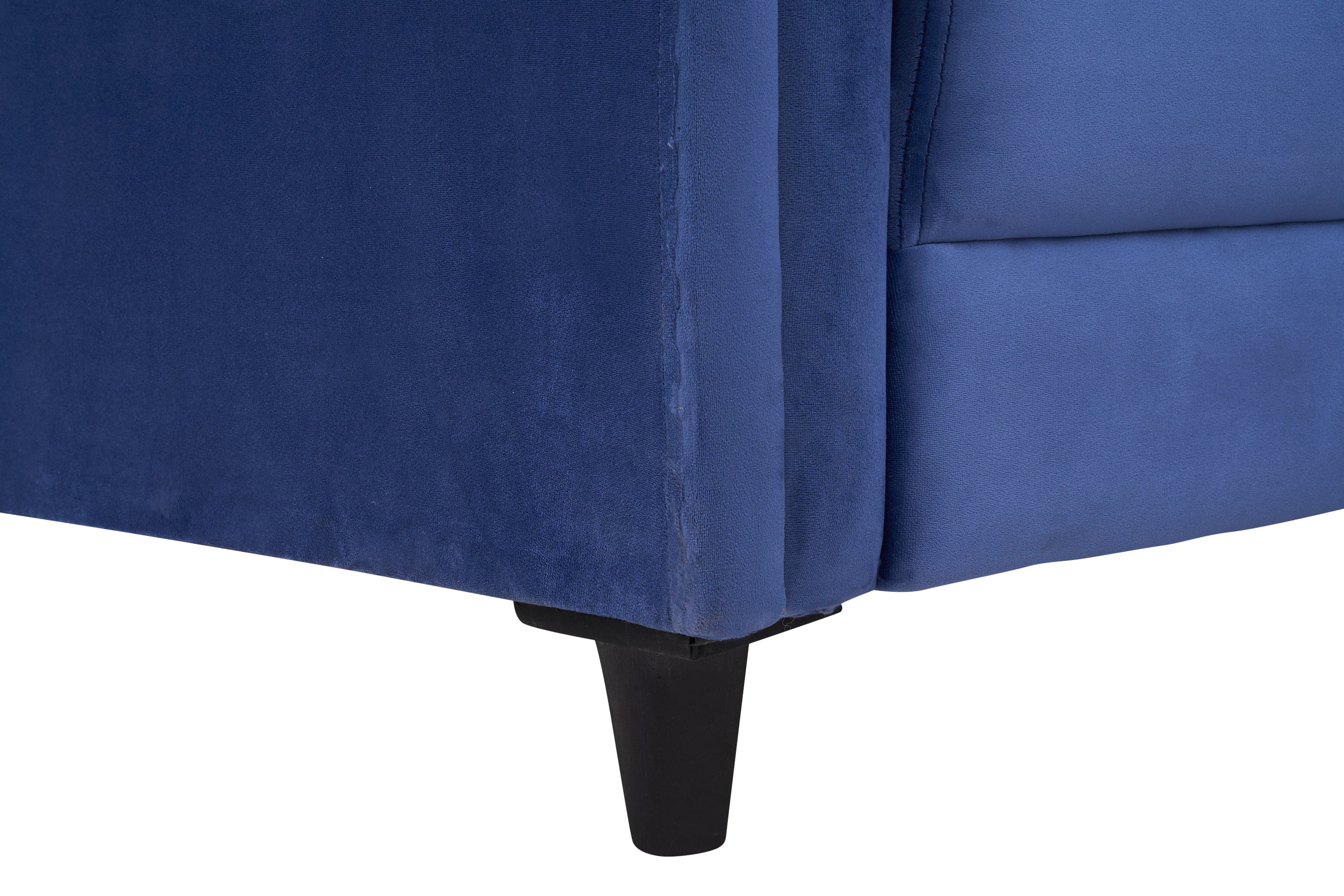 E-Furniture | Serene Sapphire Three-Seater Sofa, Oceanic Blue