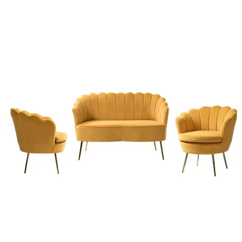 E-Furniture Montana 3+1+1 Sofa pack In Yellow Colour - E-FURNITURE