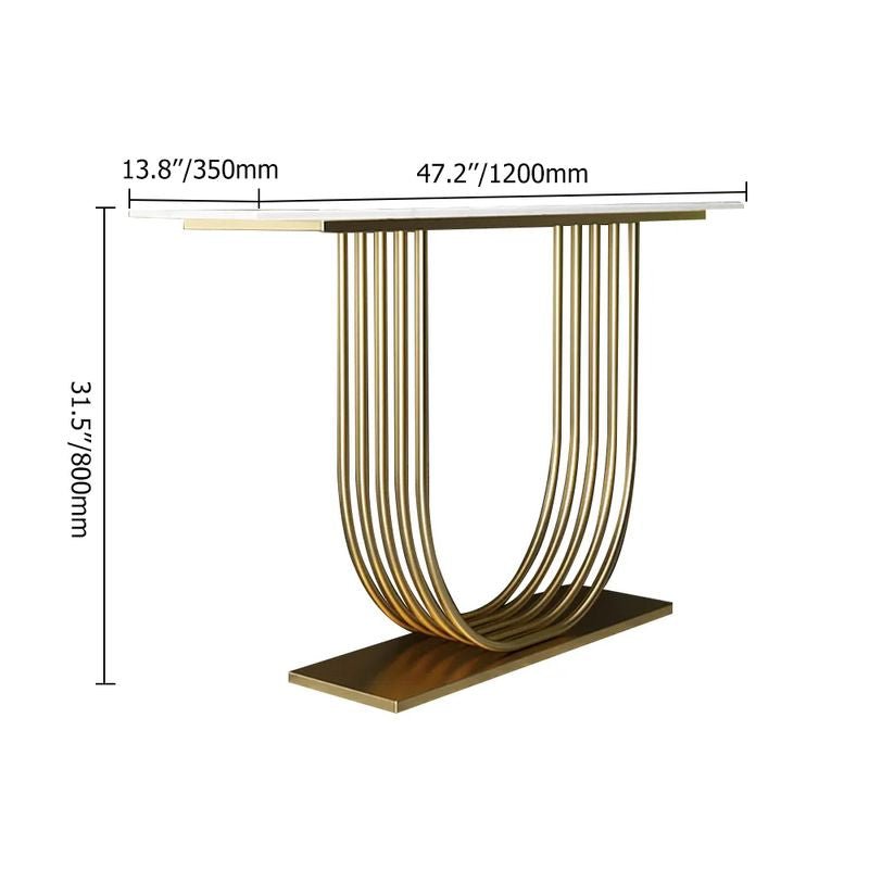 E-Furniture Singapore Console Table white and gold