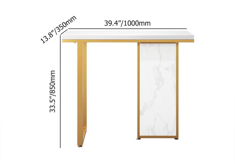 E-Furniture Cairo Console Table black and gold