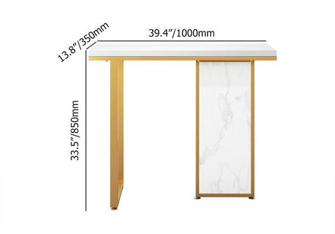E-Furniture Cairo Console Table black and gold