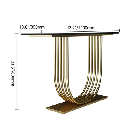E-Furniture Singapore Console Table white and gold