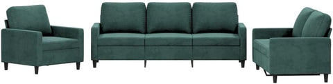 E-Furniture Florence 3+2+1 Sofa Pack In Teal Colour