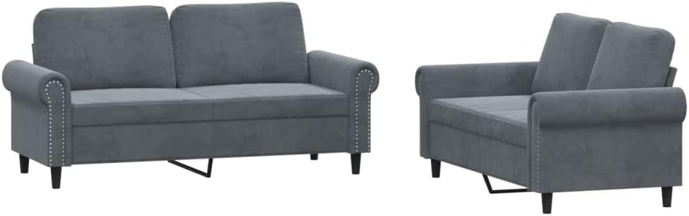 E-Furniture Serenity Lounge 3+2 Sofa Pack In Grey Colour