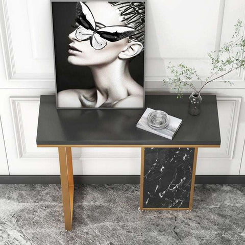 E-Furniture Cairo Console Table black and gold
