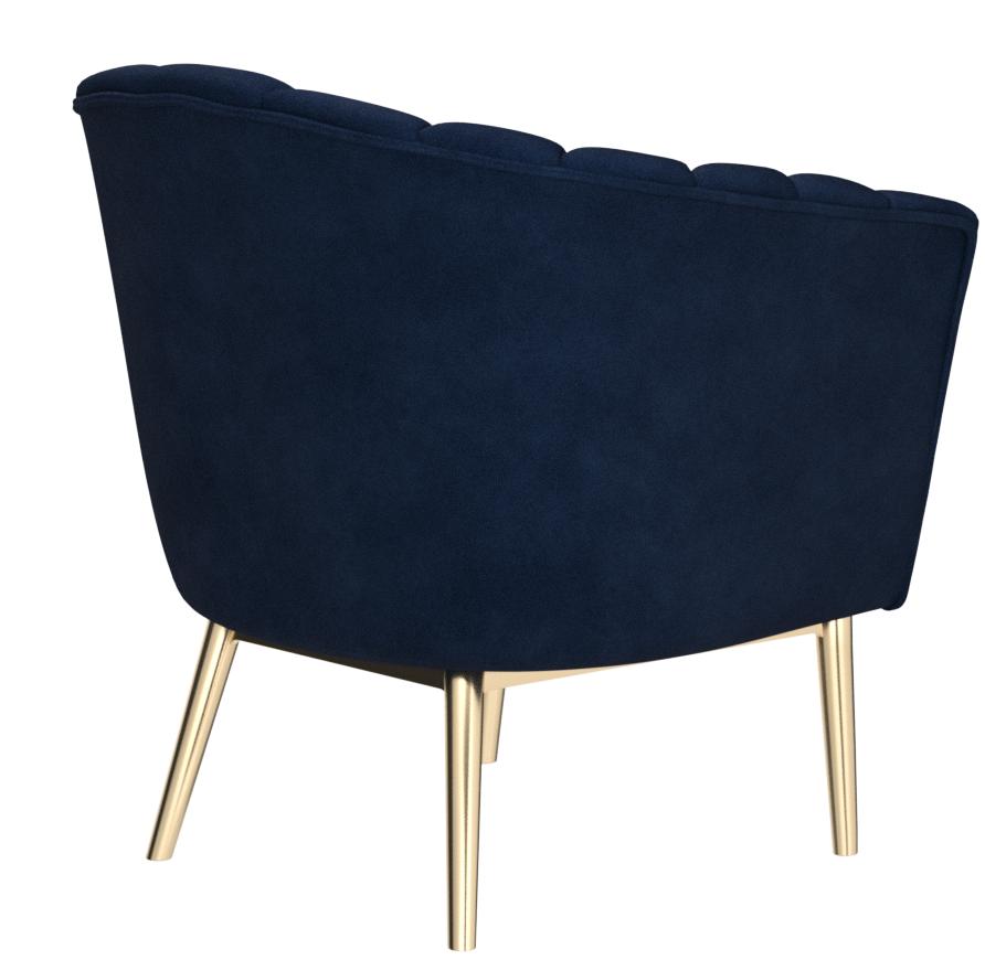 E- Furniture Tim Upholstered chair in Blue color