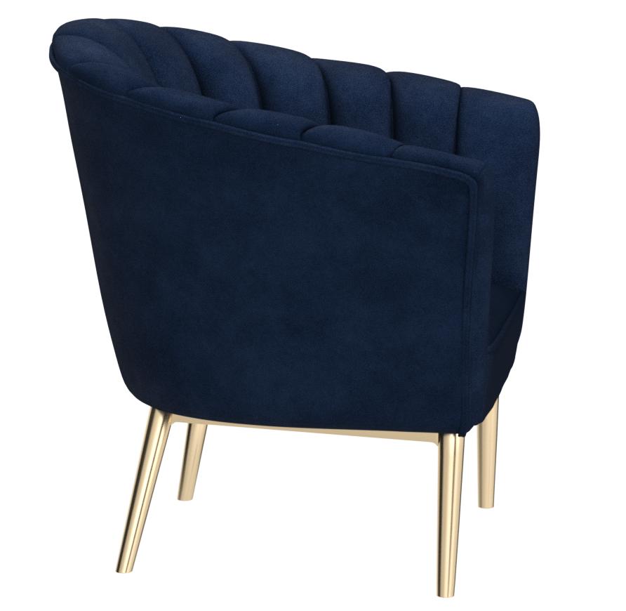 E- Furniture Tim Upholstered chair in Blue color