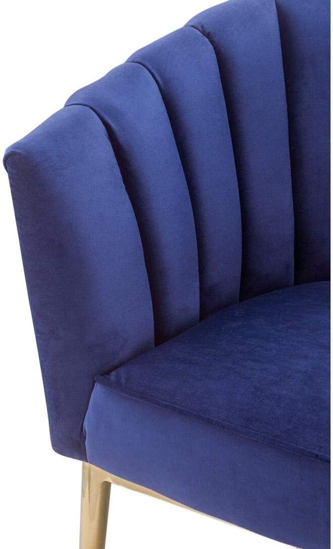 E- Furniture Tim Upholstered chair in Blue color