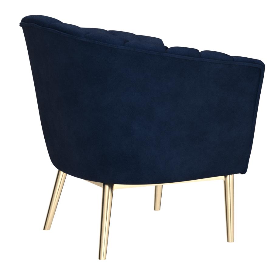 E- Furniture Tim Upholstered chair in Blue color