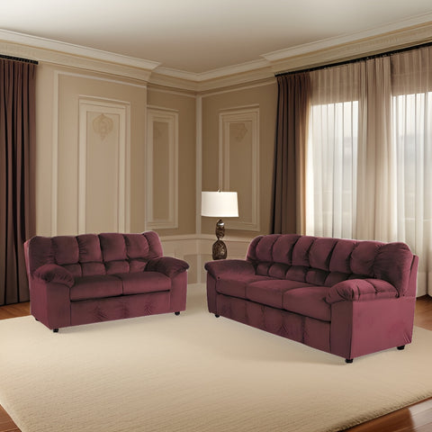 E-Furniture Twain 3+2 Sofa Pack In Brown Colour