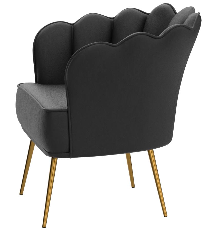 E- Furniture Lotus chair velvet fabric in Multi color