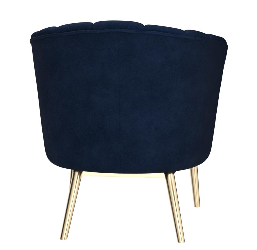 E- Furniture Tim Upholstered chair in Blue color