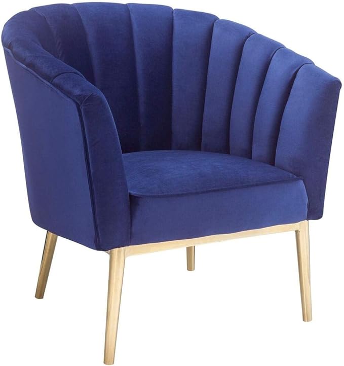 E- Furniture Tim Upholstered chair in Blue color