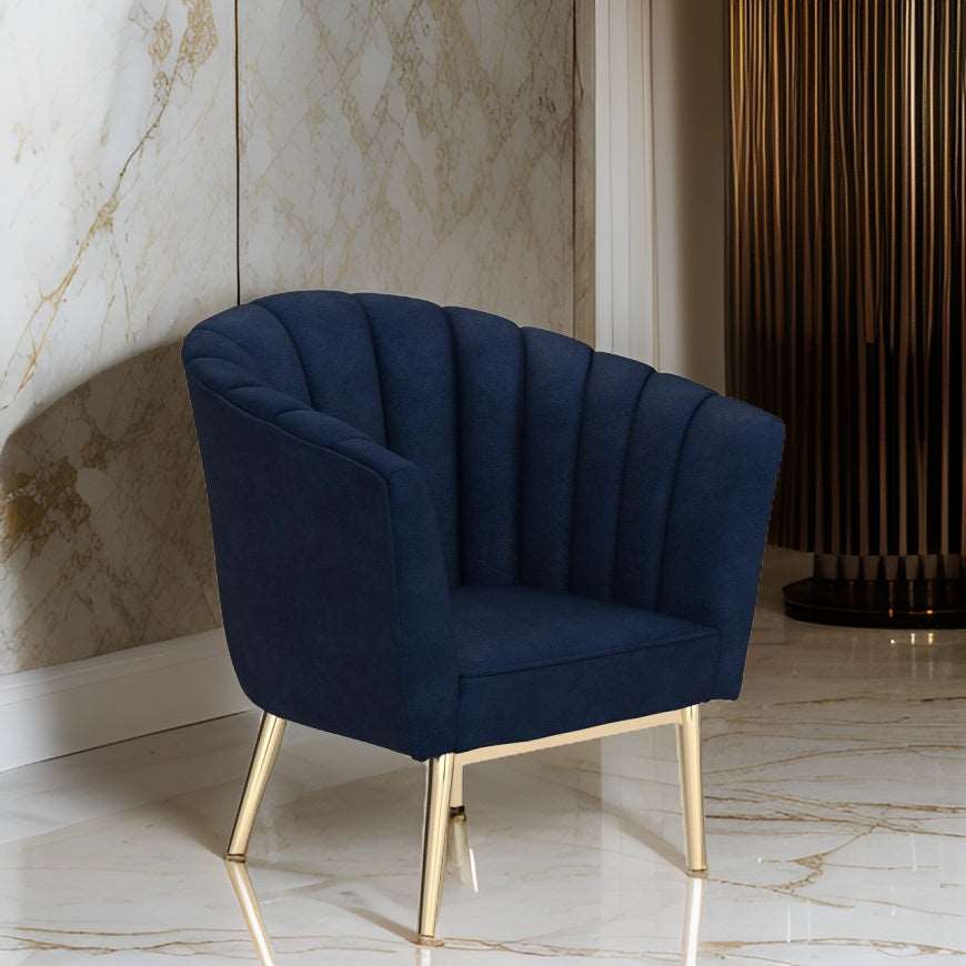 E- Furniture Tim Upholstered chair in Blue color