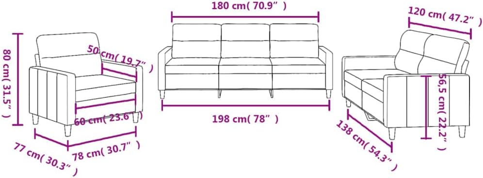 E-Furniture Regal Comfort 3+2+1 Sofa Pack In Grey Colour