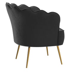 E- Furniture Lotus chair velvet fabric in Multi color
