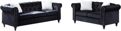 E-Furniture Shadow Ebony 3+2 Sofa Pack In Brown Colour