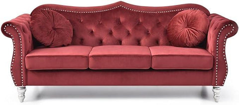 E-Furniture Marilyn Chesterfield Couch 3 Seater Couch In MultiColour - E-FURNITURE
