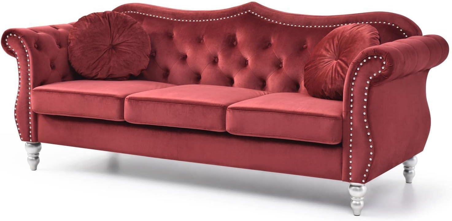 E-Furniture Marilyn Chesterfield Couch 3 Seater Couch In MultiColour - E-FURNITURE