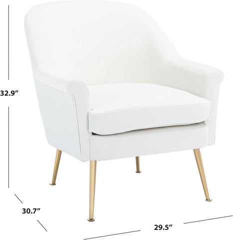 E- Furniture Tams Upholstered chair in White Color