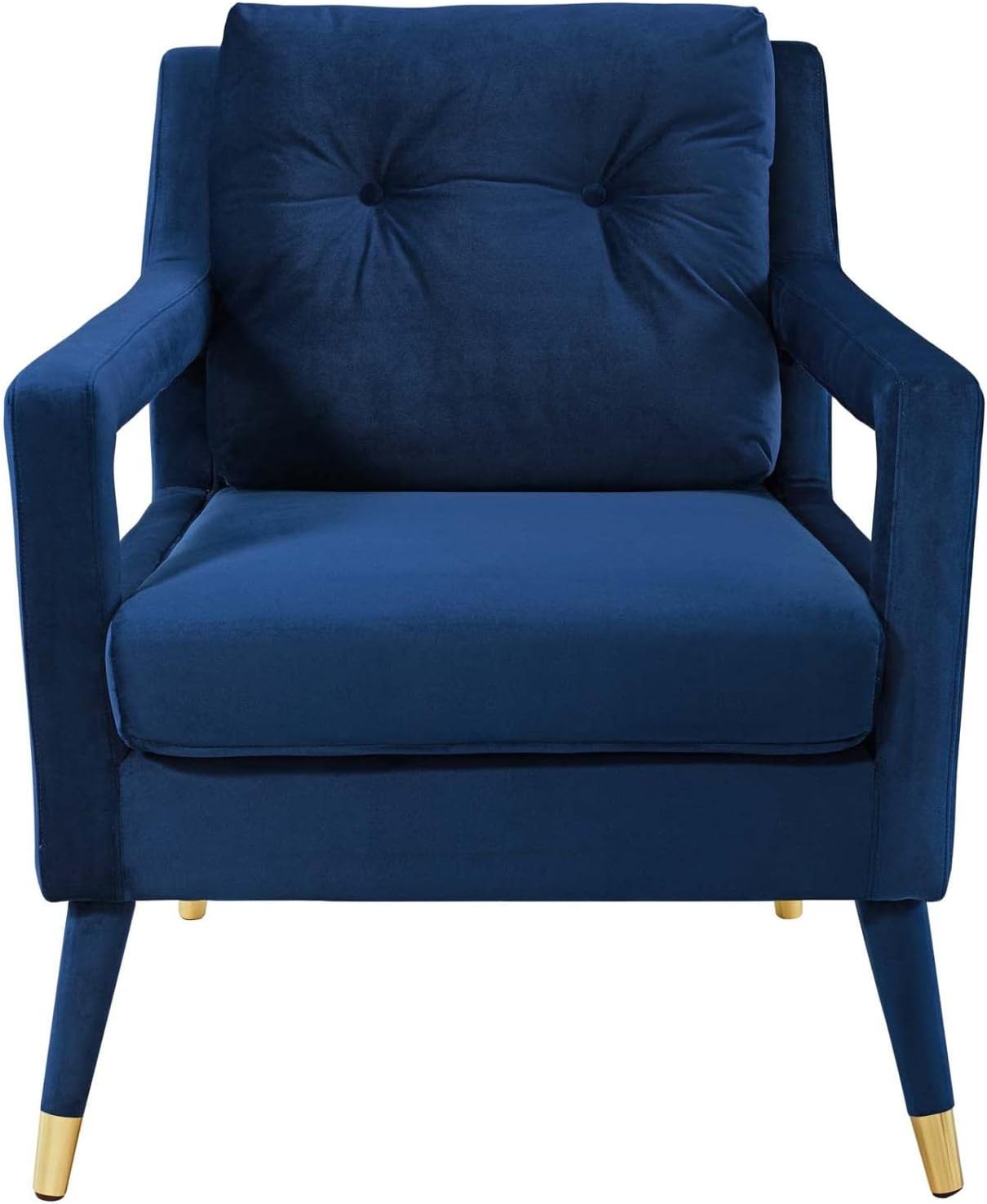 E- Furniture Milano arm chair for Living room in Navy Blue color