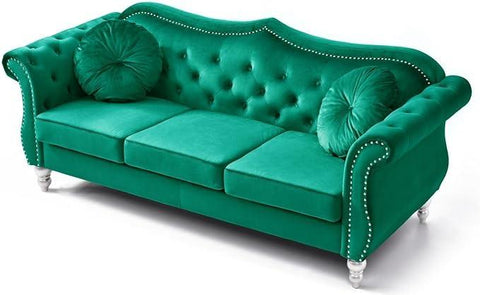 E-Furniture Marilyn Chesterfield Couch 3 Seater Couch In MultiColour - E-FURNITURE