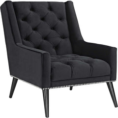 E-Furniture Midnight Luxe 3+2 Sofa Pack In Black Colour