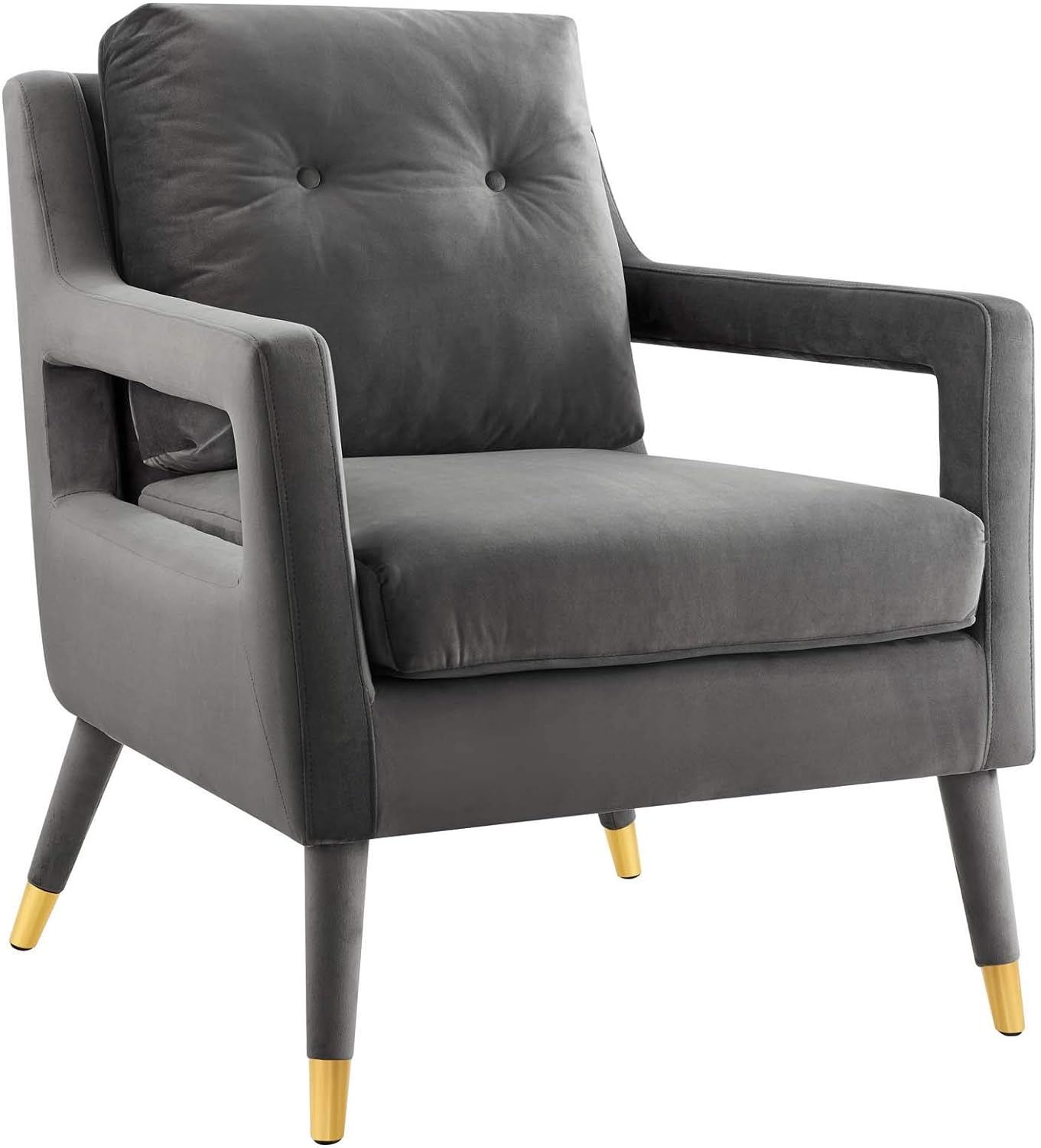 E- Furniture Milano arm chair for Living room in Navy Blue color