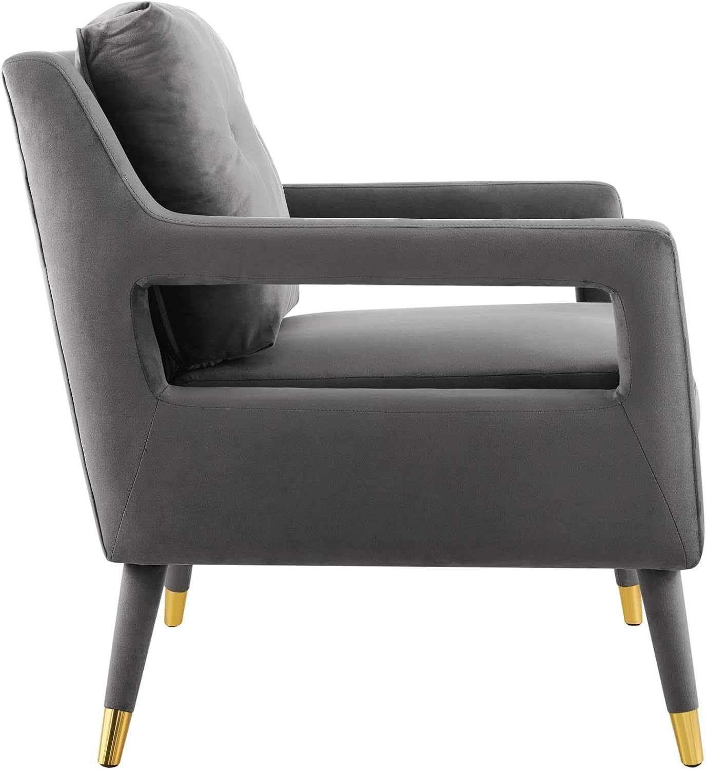 E- Furniture Milano arm chair for Living room in Navy Blue color