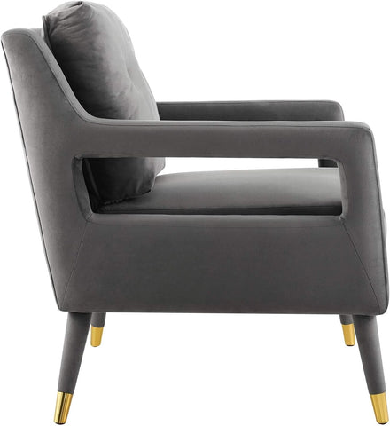 E- Furniture Milano arm chair for Living room in Navy Blue color