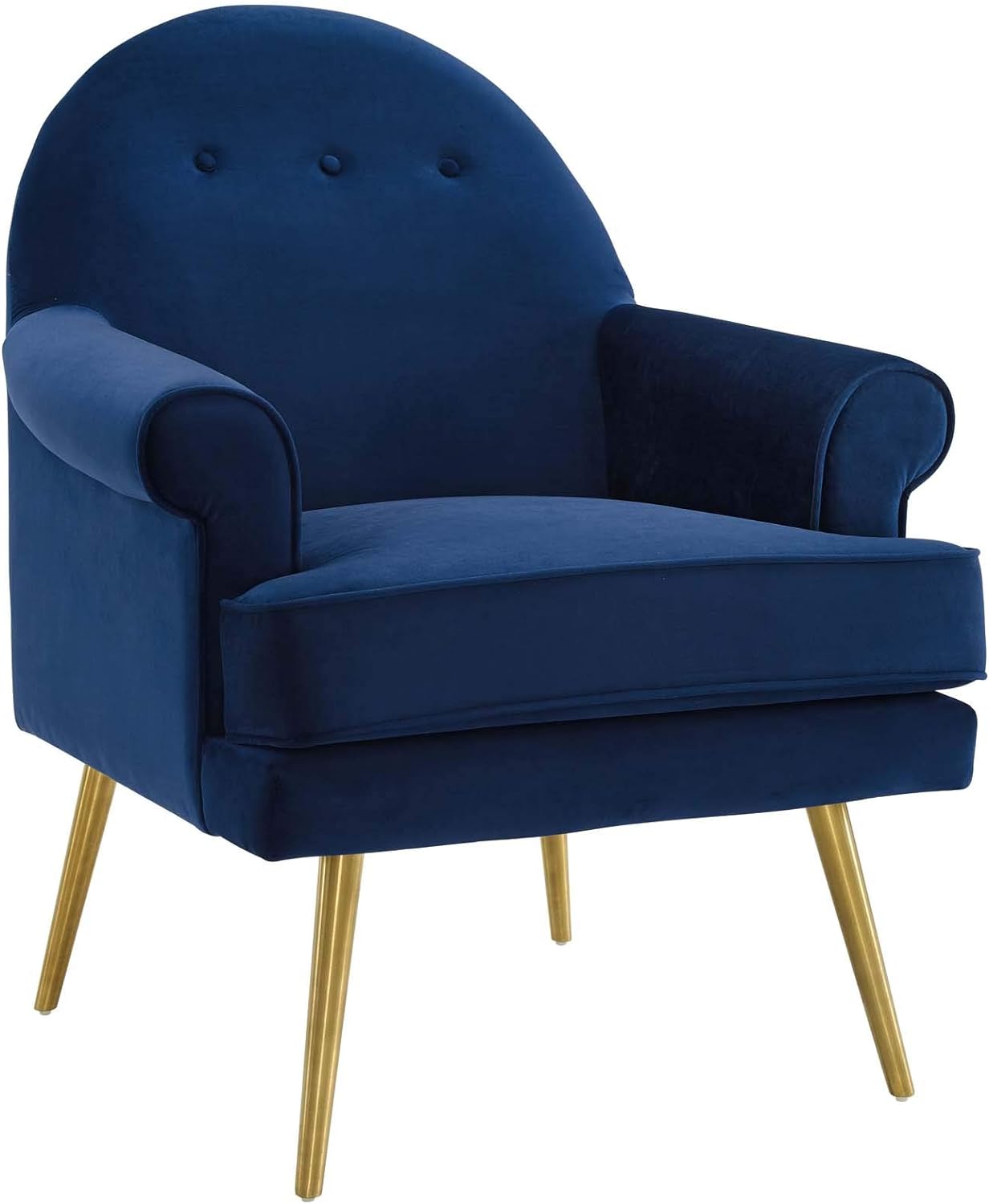 E- Furniture Biscoff Upholstered chair in Blue Color